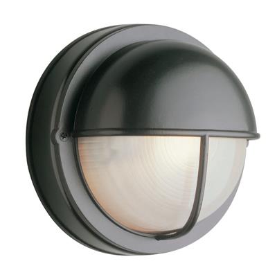 Trans Globe Lighting 4120 BK 1 Light Bulkhead in Black